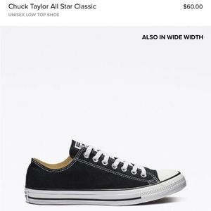 Chuck All Star Classic Converse Black Size 8 Women’s